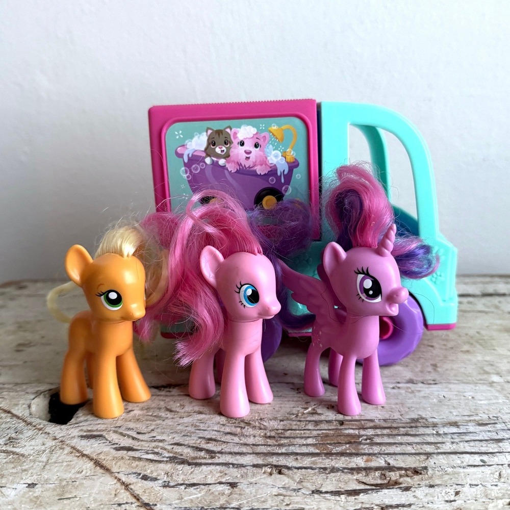 My Little Pony Figures, Crayola Scribble Scrubbie Grooming Truck Lot of 3